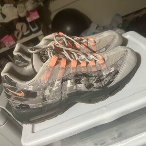 Nike Air Max 95 Camo with Orange Accents